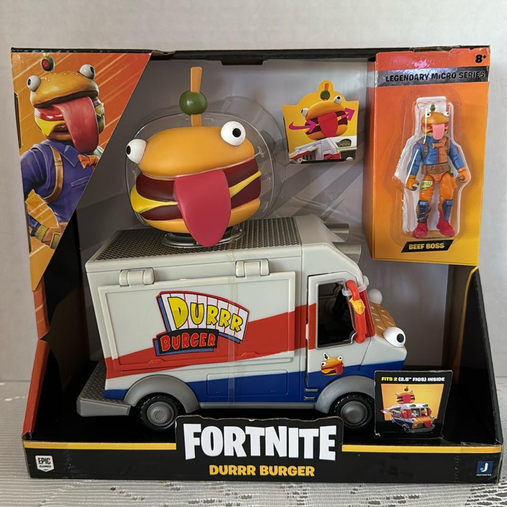 Epic Games Fortnite Durrr Burger Legendary Micro Series Beef Boss #48